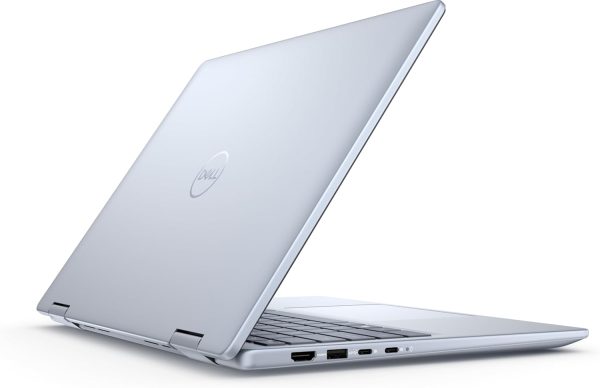 ⁦ديل لابتوب شخصي انسبيرون 14 2 في 1 2024 ~ 14 انش WUXGA 60Hz IPS لمس ~ انتل 5 120U ~ 8GB DDR5~512GB M.2 NVMe ~ كيبورد باضاءة خلفية بصمة الاصبع واي فاي 6E ويندوز 11 هوم - ازرق ثلجي⁩ - الصورة ⁦2⁩