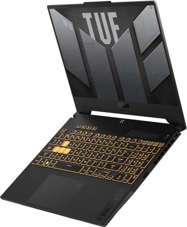 ⁦لابتوب تي يو اف F15|15.6 بوصة|144 هرتز وانتل 14-كور i7-12700H (أفضل من 11950H-32GB)|رام 32 جيحا|SSD 1 تيرا|جيفورس RTX 4070 8 جيجا|إضاءة خلفية ثاندربولت 4|USB-C|ويندوز 11 من اسوس، لون رمادي+كيبل HDMI⁩ - الصورة ⁦6⁩