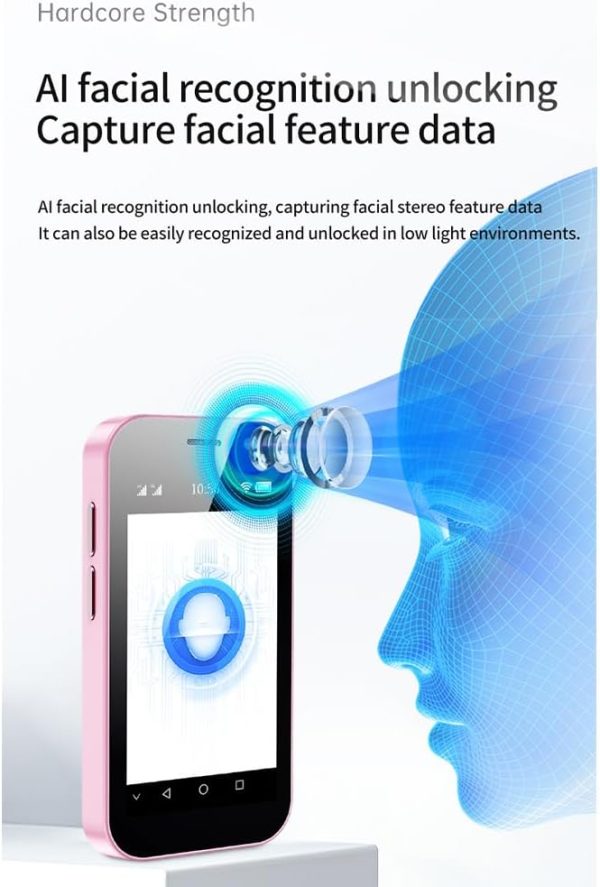 ⁦جوال ذكي XS14 برو شبكة الجيل الرابع 4G صغير 3 بوصة 2 جيجابايت رام 16GB ROM 2600mAh أندرويد 9 ثنائي شرائح الاتصال التعرف على الوجه كاميرا مزدوجة واي فاي بلوتوث/اف ام/جي بي اس/او تي جي من سويز⁩ - الصورة ⁦3⁩