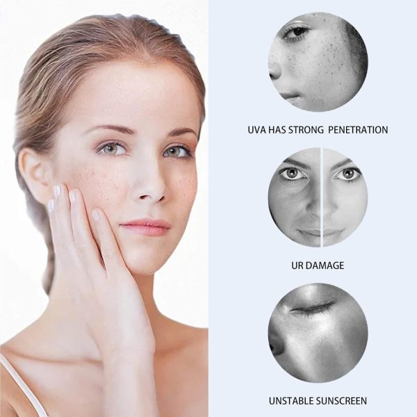 ⁦رقعة واقية من الشمس للجولف قناع حماية الاشعة فوق البنفسجية في الهواء الطلق جل مرطب للعناية بالبشرة رفع الكولاجين مناسب للرياضات الخارجية وركوب الدراجات وتسلق الجبال قماش مرن⁩ - الصورة ⁦2⁩