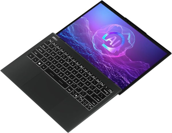 ⁦لابتوب برستيج 13 AI+Evo من ام اس اي|الترا 7 258 فولت|اموليد 16:10 2.8K(2880× 1800)|240هرتز|ام بي 32 جيجا وLPDDR5|وSSD 1 تيرا|انتل ارك وكيلر واي فاي 7|لوحة مفاتيح (أبيض)|4 خلايا، 75 واط/ساعة|11| رمادي⁩ - الصورة ⁦7⁩