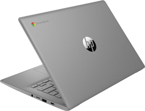 ⁦HP احدث لابتوب كروم بوك 14 انش HD للطلاب، انتل رباعي النواة N4120 (> N4020)، ذاكرة RAM 4GB، بطاقة ذاكرة اي ام ام سي 64GB، واي فاي، كاميرا ويب، HDMI، USB-A&C، عمر بطارية 14 ساعة، زووم، كروم او اس،⁩ - الصورة ⁦4⁩