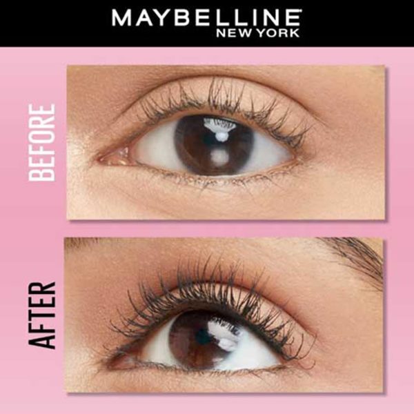 ⁦Maybelline Volum Express Hypercurl Plain Black Wash off easily Mascara⁩ - الصورة ⁦3⁩