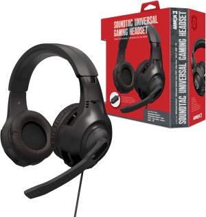 Armor3 "Soundtac" Universal Gaming Headset (Black) for Xbox Series X/Xbox Series S/Nintendo Switch/Lite/ PS4/ PS5/ Xbox One/Wii U/PC/Mac - Nintendo Switch