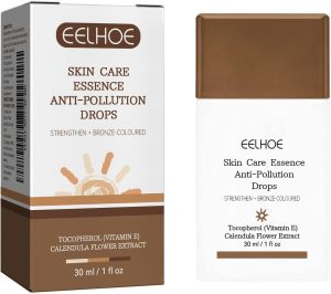 كريم تسمير برونزر سائل لتسمير الوجه والجسم مضاد للتلوث للعناية بالبشرة من درانك