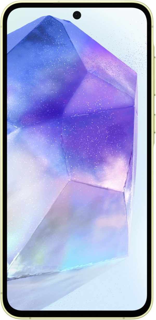 ⁦موبايل سمارت سامسونج جالاكسي A55 الجيل الخامس 5G نظام أندرويد ثنائي شرائح الاتصال ذاكرة رام 8 جيجابايت تخزين 128 اوسام ليمون، أصفر⁩ - الصورة ⁦2⁩