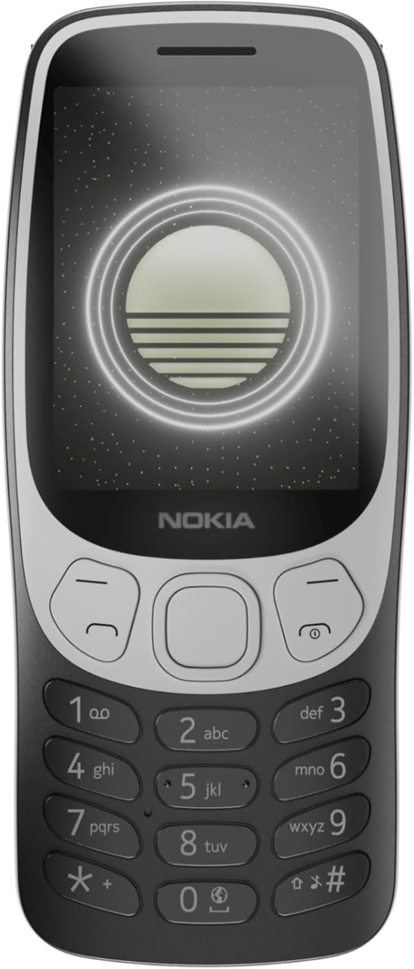 نوكيا جوال 3210 ثنائي شرائح الاتصال بذاكرة روم 128MB - RAM 64MB جي اس ام فقط | بدون سي دي ايه هاتف 4G/LTE غير مغلق من المصنع اسود جرونج - اصدار عالمي