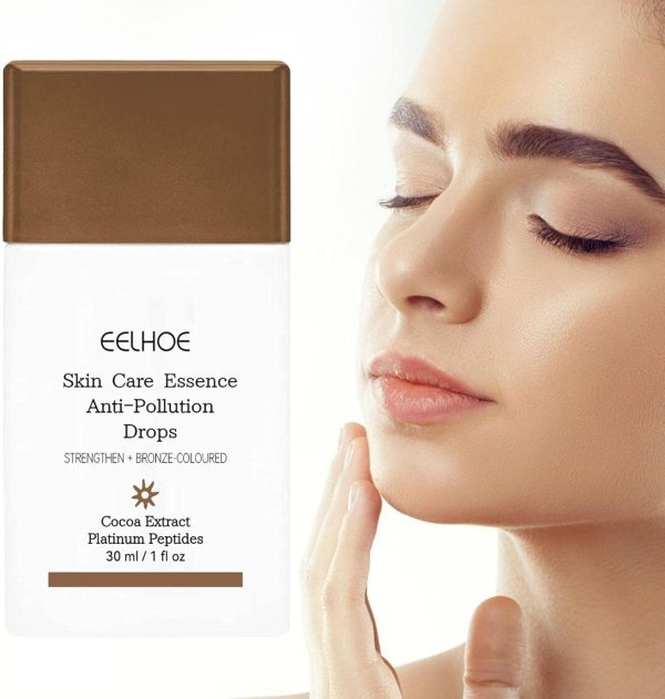 ⁦قطرات برونزر سائلة 30 مل، كريم برونزي سائل، خلاصة تسمير الوجه والجسم، سيروم ببتيد مضاد للتلوث، سيروم برونزي للبشرة⁩ - الصورة ⁦6⁩