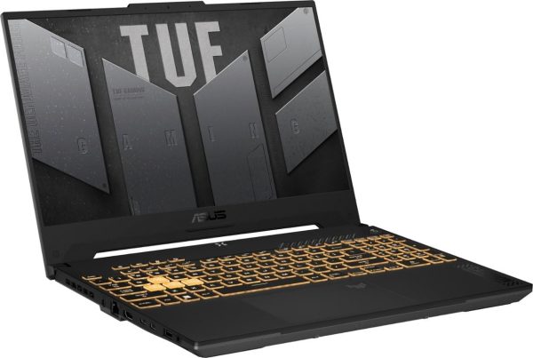 ⁦لابتوب تي يو اف F15|15.6 بوصة|144 هرتز وانتل 14-كور i7-12700H (أفضل من 11950H-32GB)|رام 32 جيحا|SSD 1 تيرا|جيفورس RTX 4070 8 جيجا|إضاءة خلفية ثاندربولت 4|USB-C|ويندوز 11 من اسوس، لون رمادي+كيبل HDMI⁩ - الصورة ⁦4⁩