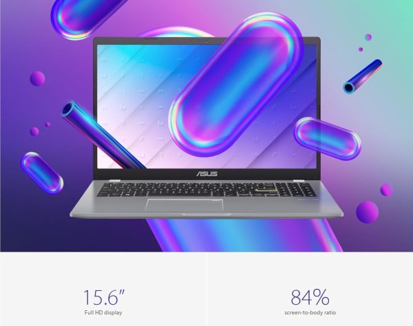 ⁦لابتوب اسوس ان بي بمعالج سيليرون N4020 بسرعة 1.10 جيجاهرتز وذاكرة رام 8 جيجابايت وشاشة HD مقاس 15.6 بوصة - 256SSD - ويندوز 11 - E510MA -BR1503⁩ - الصورة ⁦4⁩