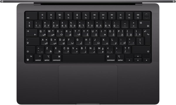 ⁦MacBook Pro موديل 2024 من Apple مقاس 14 إنش شريحة M4 بوحدة معالجة مركزية مع 10 نوى ووحدة رسومات غرافيك ذاكرة موحدة 16GB 512GB - أسود فلكي; العربية/الإنجليزية⁩ - الصورة ⁦2⁩