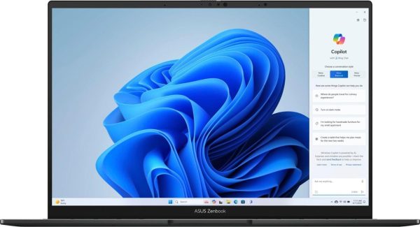 ⁦اسس لابتوب زينبوك 14 OLED للاعمال بالذكاء الاصطناعي بشاشة لمس 14 انش WUXGA OLED (550 نيت 100% DCI-P3 لامع) انتل 14 كور الترا 5 125H 8GB RAM 512GB SSD باضاءة خلفية ثاندربولت هارمان/كاردون ويندوز 11 مع⁩ - الصورة ⁦2⁩