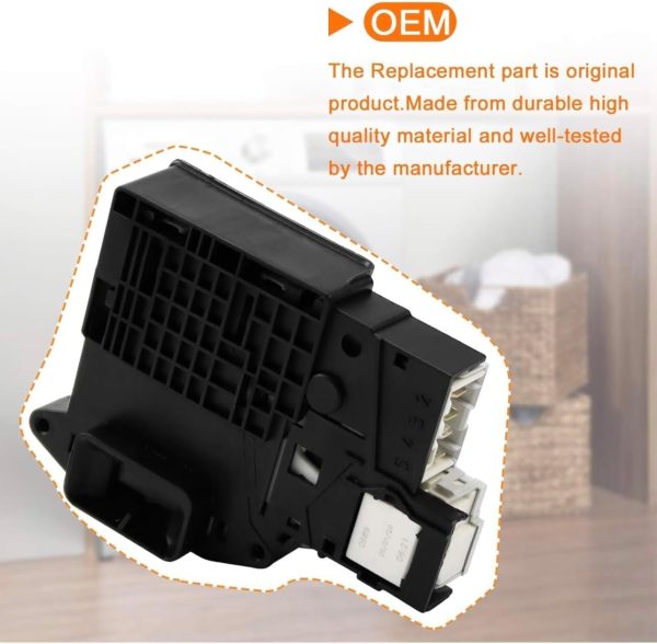 ⁦قفل باب غسالة ال جي، سهل التركيب، خطاف قفل باب الغسالة لـ LG MFG63099101⁩ - الصورة ⁦4⁩