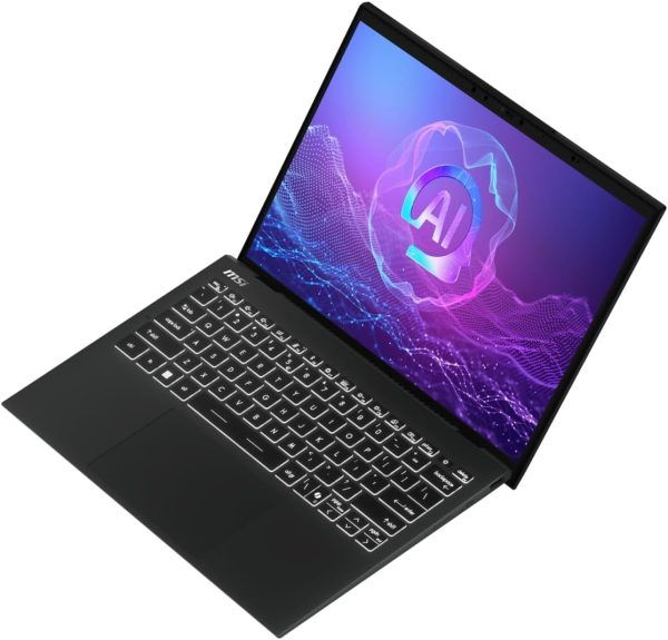 ⁦لابتوب برستيج 13 AI+Evo من ام اس اي|الترا 7 258 فولت|اموليد 16:10 2.8K(2880× 1800)|240هرتز|ام بي 32 جيجا وLPDDR5|وSSD 1 تيرا|انتل ارك وكيلر واي فاي 7|لوحة مفاتيح (أبيض)|4 خلايا، 75 واط/ساعة|11| رمادي⁩ - الصورة ⁦10⁩