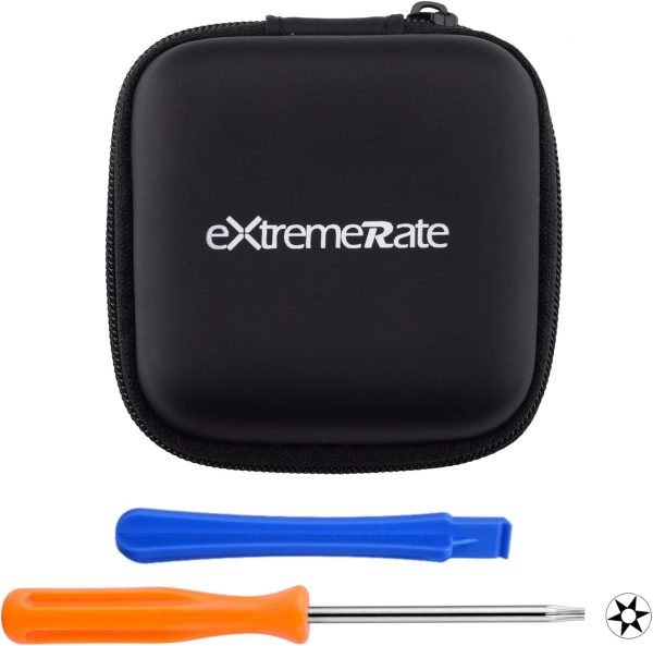 ⁦eXtremeRate ThumbsGear Interchangeable Ergonomic Thumbstick for Xbox Series X & S/Xbox One/Xbox One Elite/Xbox One S & X Controller w/ 3 Height Domed & Concave Grips Adjustable Joystick - Chrome Gold⁩ - الصورة ⁦7⁩