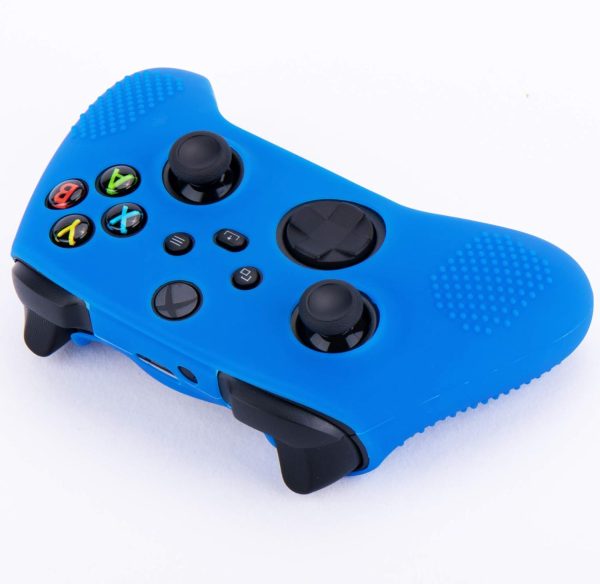 ⁦يورا جراب من السيليكون لذراع تحكم Xbox Series X/S × 1 (ازرق) مع مقابض ابهام × 10⁩ - الصورة ⁦3⁩