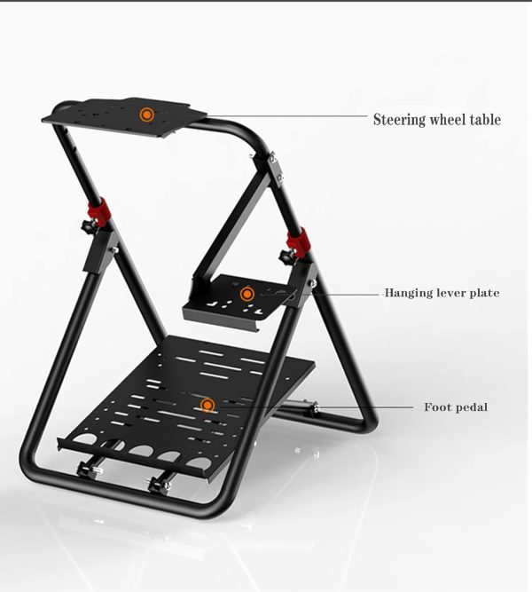 ⁦PXN Racing Steering Wheel Stand A9 for Logitech G25 G27 G29 G920 G920 GT500 T300RS/T300GT/T500RS/TGT/TS-PC V3 V9 V900 Foldable Tilting Racing Stand⁩ - الصورة ⁦9⁩