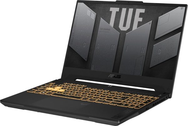 ⁦لابتوب تي يو اف F15|15.6 بوصة|144 هرتز وانتل 14-كور i7-12700H (أفضل من 11950H-32GB)|رام 32 جيحا|SSD 1 تيرا|جيفورس RTX 4070 8 جيجا|إضاءة خلفية ثاندربولت 4|USB-C|ويندوز 11 من اسوس، لون رمادي+كيبل HDMI⁩ - الصورة ⁦5⁩