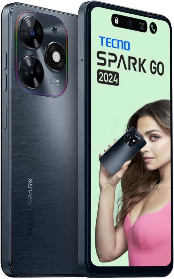 ⁦جوال سبارك جو 2024 شبكة الجيل الرابع 4G ثنائي شرائح الاتصال بذاكرة RAM 3 جيجابايت - تخزين 64 إصدار الشرق الأوسط أسود جرافيتي⁩ - الصورة ⁦3⁩