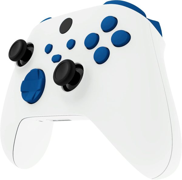 اكستريم رايت مجموعة ازرار كاملة مخصصة بدون بصمة حروف لوحدة تحكم Xbox Series X/S ملحقات بديلة بلون ازرق Dpad ABXY لجهاز Core اكس بوكس_سيريز_اكس بوكس سيريز اس