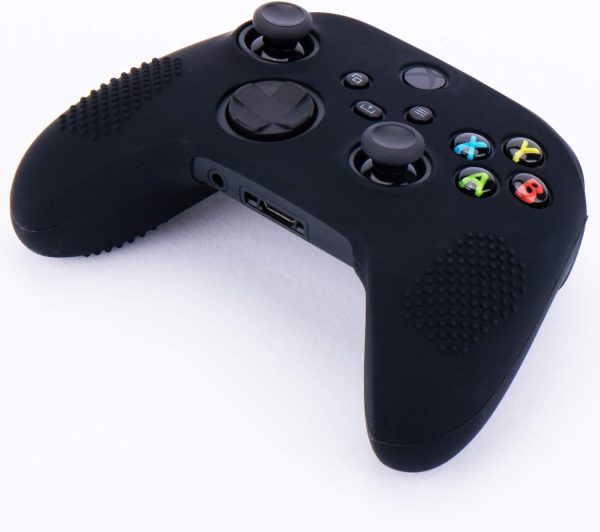 ⁦يورا جراب من السيليكون لذراع تحكم Xbox Series X/S × 1 (اسود) مع مقابض ابهام × 10⁩ - الصورة ⁦2⁩