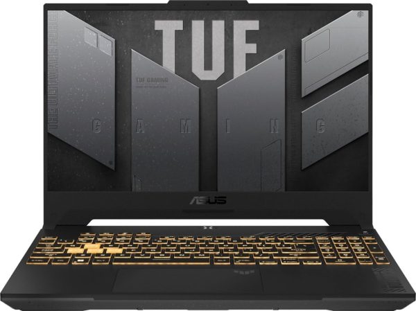 ⁦لابتوب تي يو اف F15|15.6 بوصة|144 هرتز وانتل 14-كور i7-12700H (أفضل من 11950H-32GB)|رام 32 جيحا|SSD 1 تيرا|جيفورس RTX 4070 8 جيجا|إضاءة خلفية ثاندربولت 4|USB-C|ويندوز 11 من اسوس، لون رمادي+كيبل HDMI⁩ - الصورة ⁦2⁩