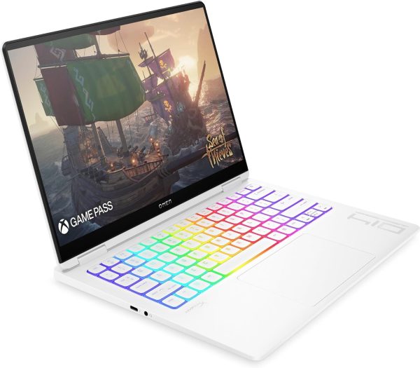 ⁦لابتوب اومن ترانسيند 14-fb0004nx، شاشة 14 بوصة 2.8 كيه، انتل كور الترا 7-155H، انفيديا جيفورس RTX 4060، ذاكرة RAM 16GB، SSD 1TB، ويندوز 11 هوم، أبيض سيراميك - 9Y9U3EA⁩ - الصورة ⁦4⁩