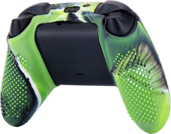 ⁦يورا جراب من السيليكون لذراع تحكم Xbox Series X / S × 1 (اخضر مموه) مع مقابض ابهام × 10⁩ - الصورة ⁦4⁩
