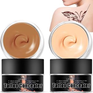 كاستويف كونسيلر تاتو احترافي مقاوم للماء للرجال والنساء خافي عيوب لتغطية البقع والندبات والبقع الداكنة والبهاق كل الأنواع، كريمي