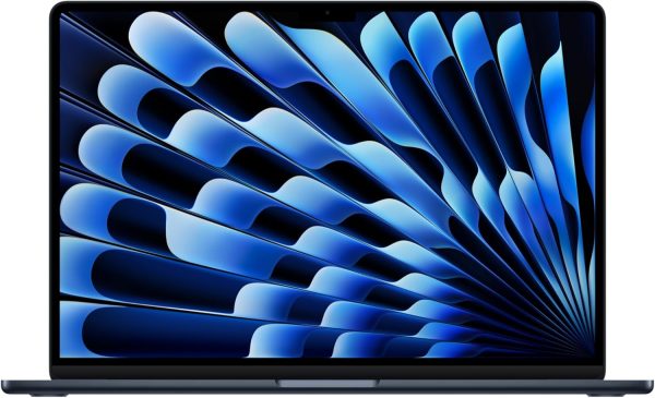 MacBook Air موديل 2025 من Apple (مقاس 15 إنش، شريحة Apple M4 بوحدة معالجة مركزية مع 10 نوى ووحدة معالجة رسومات غرافيك مع 10 نوى، ذاكرة موحدة 16GB‏، 256GB) - سماء الليل؛ العربية/الإنجليزية