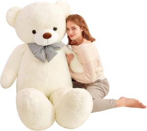 كول بيبي دمية تيدي بير كبيرة محشوة من القطيفة هدية عيد ميلاد للاطفال والصديقة والزوجة - 160 سم