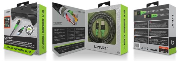 ⁦بيونيك لينكس: كيبل ممتاز من النوع ايه الى نوع سي بطول 10 قدم لجهاز Xbox Series X/S - مقاوم للتشابك ومعزز بالكيفلار⁩ - الصورة ⁦3⁩