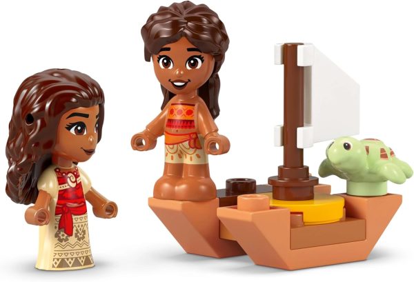 ⁦لعبة النموذج القابل للبناء مرح جزيرة موانا من ليغو Disney، مجموعة ألعاب ديزني لبناء منزل دمية صغيرة للأطفال محبّي اللعب الخيالي، هدايا ديزني للصبيان والبنات بعمر 5 سنوات أو أكثر 43260⁩ - الصورة ⁦4⁩