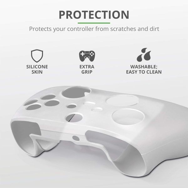 ⁦ترست غيمنغ غطاء حماية لذراع تحكم Xbox 749 من جي اكس تي، غطاء سيليكون مضاد للانزلاق لذراع تحكم Xbox Series X (S) - شفاف⁩ - الصورة ⁦2⁩