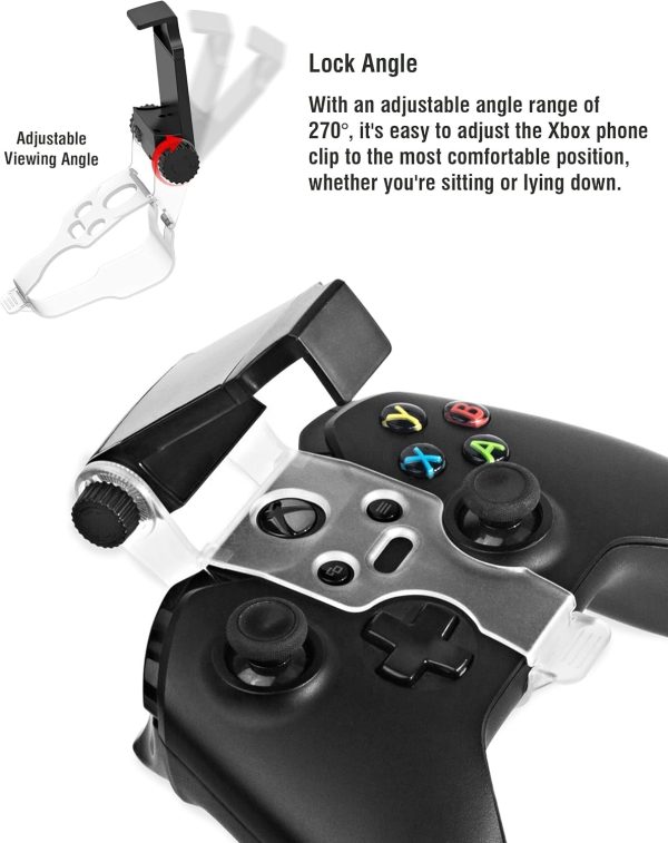 ⁦حامل جوال من سلسلة Xbox مع مشبك تثبيت لاجهزة Series X S XS XSS One يدعم Android ايفون تطبيق وان كاست غطاءين لمقبض الابهام⁩ - الصورة ⁦4⁩