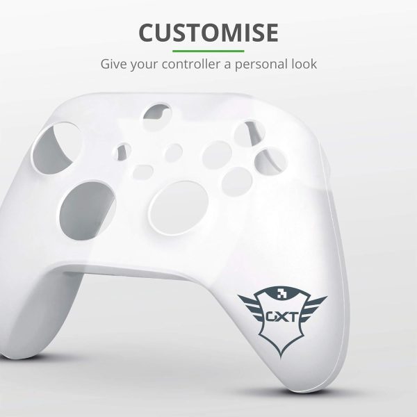⁦ترست غيمنغ غطاء حماية لذراع تحكم Xbox 749 من جي اكس تي، غطاء سيليكون مضاد للانزلاق لذراع تحكم Xbox Series X (S) - شفاف⁩ - الصورة ⁦3⁩