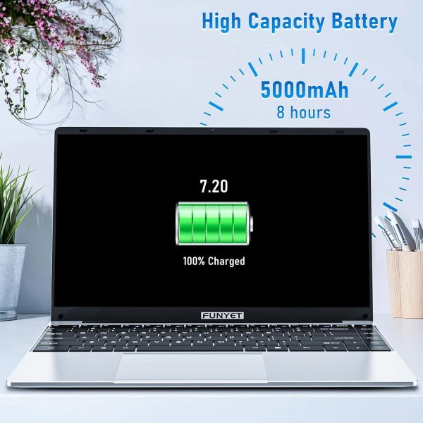 ⁦لابتوب العاب 14 انش من فونيت، لابتوب 2025 ويندوز 11 برو، 16GB RAM 512GB SSD، معالج انتل الجيل 11 N5095 (حتى 2.9GHz)، FHD 1920×1080⁩ - الصورة ⁦5⁩