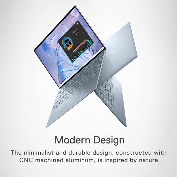 ⁦Dell XPS 13 9315 Laptop, 12th Gen Intel Evo Core i7-1250U, Intel Iris Xe Graphics, 13.4 Inch UHD+Touchscreen, Intel Iris Xe Graphics, 16GB RAM, 512GB SSD, Backlit Keyboard, Windows 11 Home, Sky⁩ - الصورة ⁦5⁩