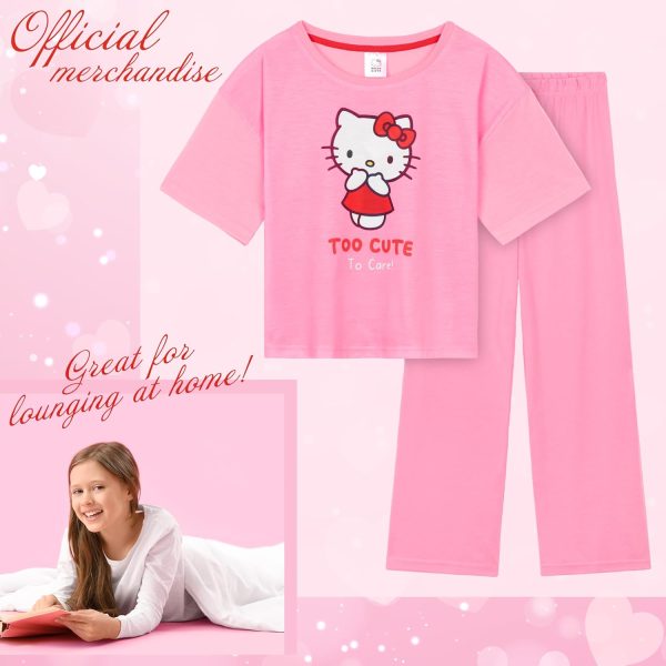 ⁦Hello Kitty girls Pajama Set Pajama Set⁩ - الصورة ⁦5⁩