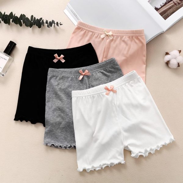 ⁦Chicduo 4 Pack Girls Bike Shorts Cartwheel Shorts Butterfly Shorts Breathable and Safety for Teen Girls under Dress⁩ - الصورة ⁦5⁩
