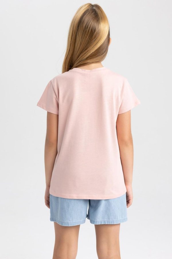 ⁦DeFacto Girl's B0672a8 T-Shirt⁩ - الصورة ⁦5⁩