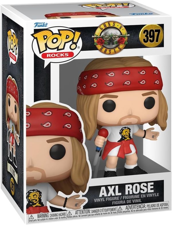 ⁦فانكو بوب! روكس: جي ان ار - اكسل روز - (1992) - اقتباس 1/6 لمتغير تشيس النادر - Guns N Roses - مجسم فينيل قابل للتجميع - فكرة هدية - بضائع رسمية - لعبة للاطفال والكبار⁩ - الصورة ⁦2⁩