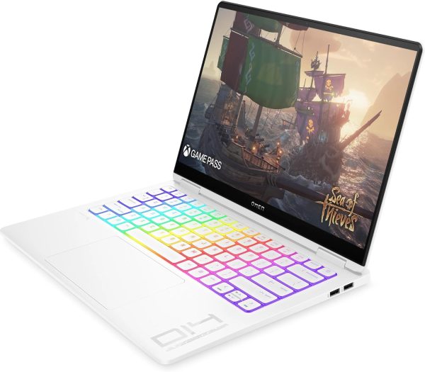 ⁦لابتوب اومن ترانسيند 14-fb0004nx، شاشة 14 بوصة 2.8 كيه، انتل كور الترا 7-155H، انفيديا جيفورس RTX 4060، ذاكرة RAM 16GB، SSD 1TB، ويندوز 11 هوم، أبيض سيراميك - 9Y9U3EA⁩ - الصورة ⁦2⁩