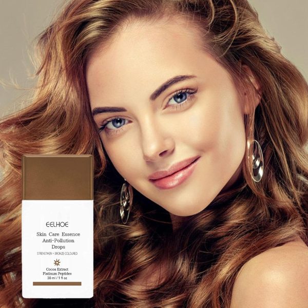 ⁦قطرات برونزر سائلة 30 مل، كريم برونزي سائل، خلاصة تسمير الوجه والجسم، سيروم ببتيد مضاد للتلوث، سيروم برونزي للبشرة⁩ - الصورة ⁦7⁩