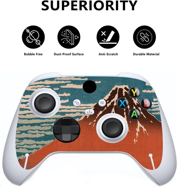 ⁦بلاي فيتال غطاء حماية من الفينيل مخصص من ذا جريت ويف لجهاز Xbox Series S، ملصقات غطاء لاصقة لوحدة تحكم Xbox Series S⁩ - الصورة ⁦2⁩