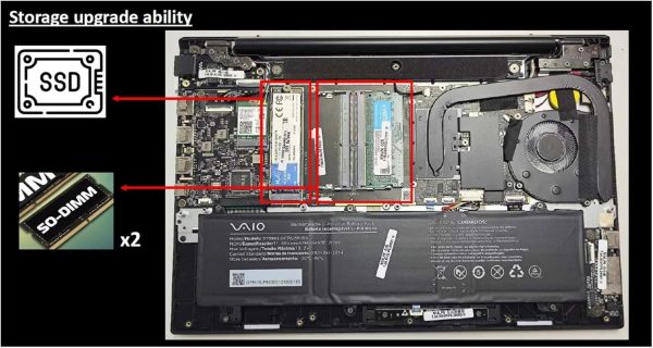 ⁦لابتوب سوني فايو FE14 14 انش، 1920x1080 FHD IPS 16:9، انتل i5-1335U، 8GB DDR4 RAM، 512GB SSD، انتل ايريس جرافيكس، ويندوز 11 هوم، اسود⁩ - الصورة ⁦9⁩