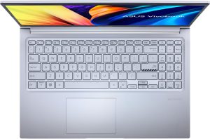 لاب توب اسوس فيفوبوك، انتل كور i5-13420H ثماني النواة، 15.6 بوصة FHD، ذاكرة رام 8 جيجابايت DDR4، قرص صلب 512 جيجابايت M.2 NVMe PCIe 4.0 SSD، فضي، كاميرا HD، لوحة مفاتيح عربية-إنجليزية، X1502VA-NJ468W