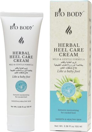 كريم العناية بالقدم بخلاصة الورد وزبدة الشيا والاعشاب الطبيعية علاج تشققات الكعب من BIO BODY تقنية كورية