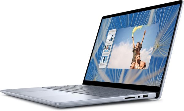⁦ديل لابتوب شخصي انسبيرون 14 2 في 1 2024 ~ 14 انش WUXGA 60Hz IPS لمس ~ انتل 5 120U ~ 8GB DDR5~512GB M.2 NVMe ~ كيبورد باضاءة خلفية بصمة الاصبع واي فاي 6E ويندوز 11 هوم - ازرق ثلجي⁩ - الصورة ⁦6⁩