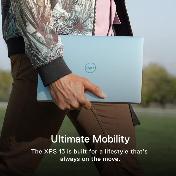 ⁦Dell XPS 13 9315 Laptop, 12th Gen Intel Evo Core i7-1250U, Intel Iris Xe Graphics, 13.4 Inch UHD+Touchscreen, Intel Iris Xe Graphics, 16GB RAM, 512GB SSD, Backlit Keyboard, Windows 11 Home, Sky⁩ - الصورة ⁦2⁩